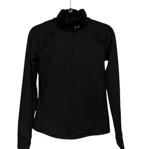 Women’s Under Armour Black Heat Gear Long Sleeve Half Zip Heat Gear Size: SM